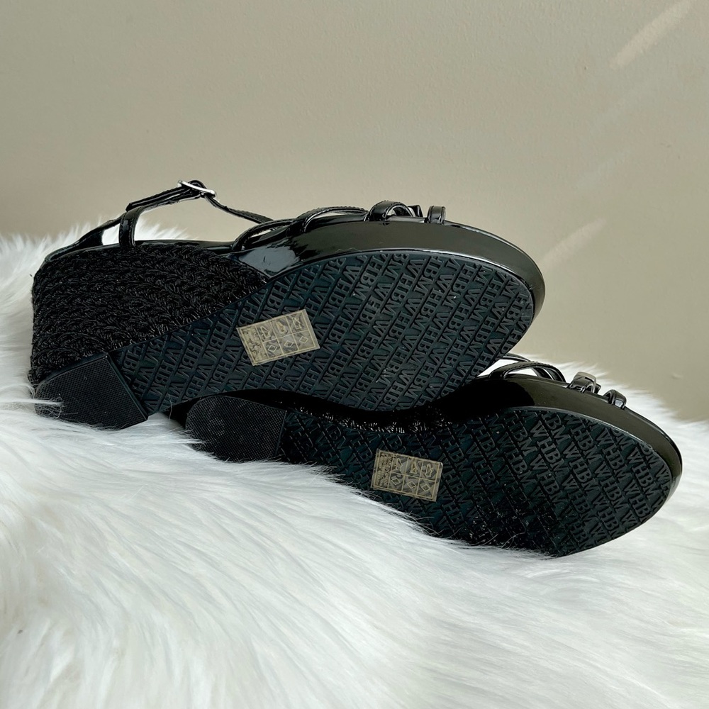 WHBM Talah Bow Patent Leather Espadrille Wedges - Picture 7 of 7